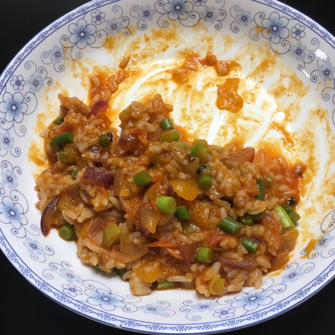 剩米饭这样做❗️番茄鸡蛋浓汤烩饭❗️连吃三碗都不够