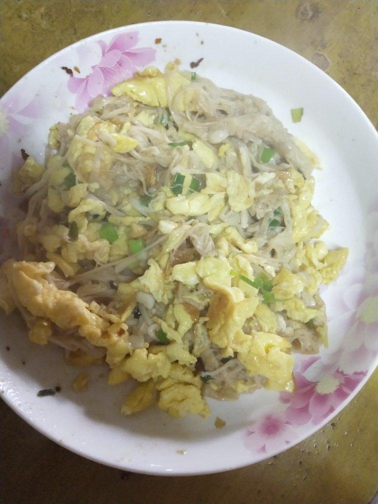 金针菇炒蛋