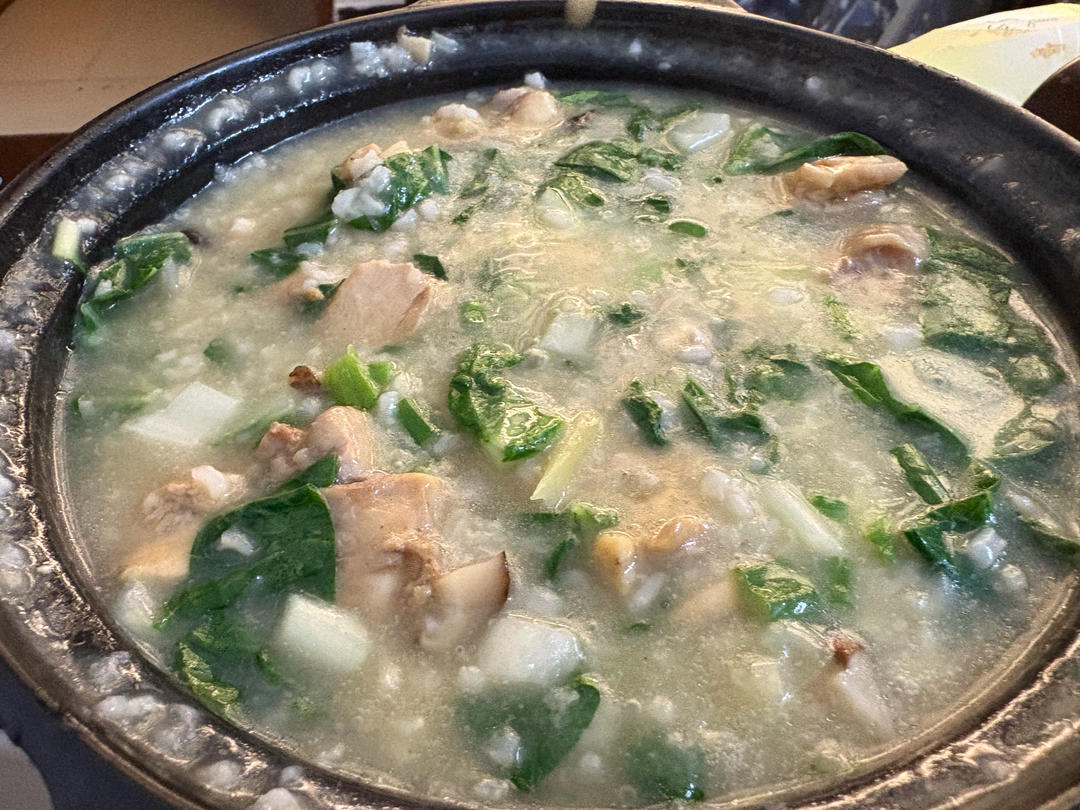 0失败香菇滑鸡粥