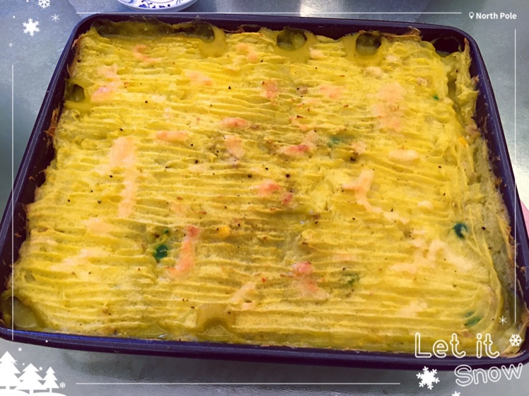 低卡鱼派fish pie，无黄油奶油