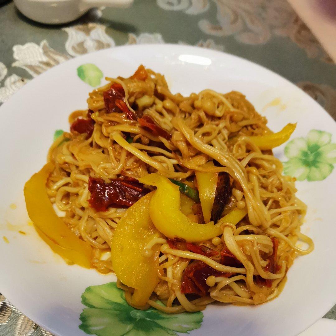 超下饭的炒金针菇！！