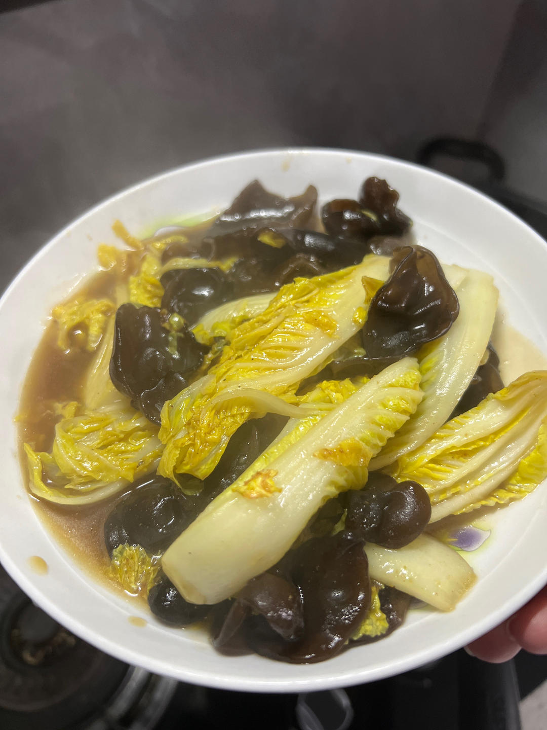 娃娃菜炒木耳