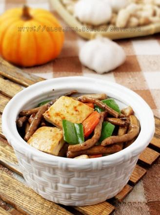 茶树菇烧豆腐