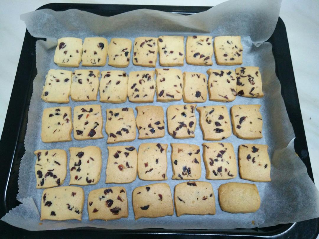 低糖少油版蔓越莓饼干