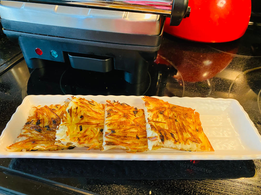 懒人版有颜值的香煎土豆丝（减脂版）