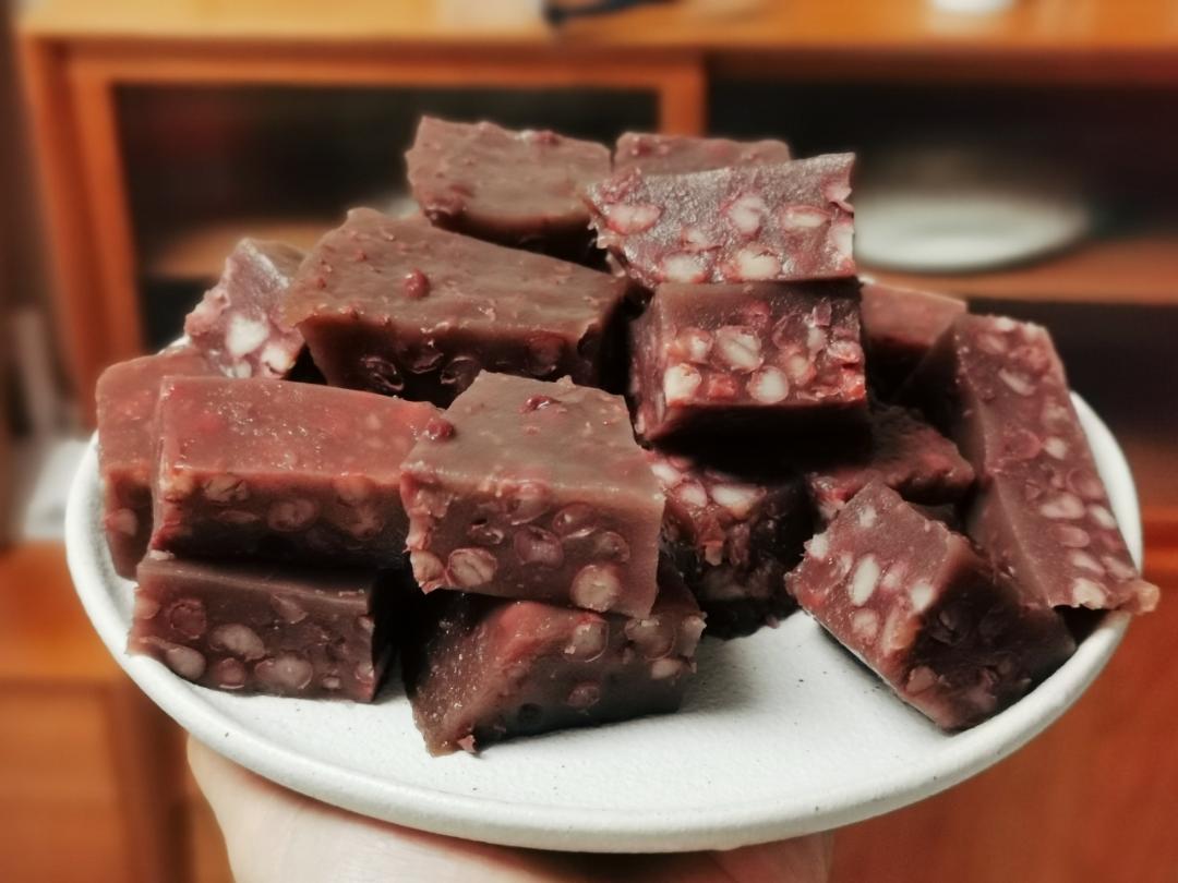 当葛根粉遇到红豆～成就了养生佳品葛根红豆糕