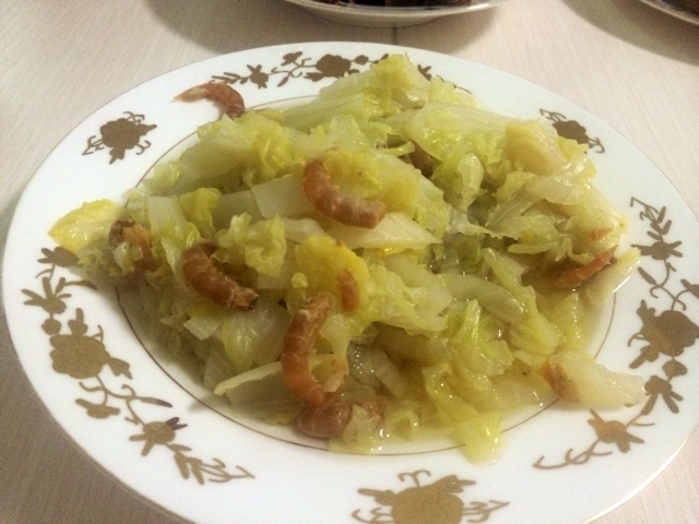 素赛螃蟹----干贝白菜滑蛋