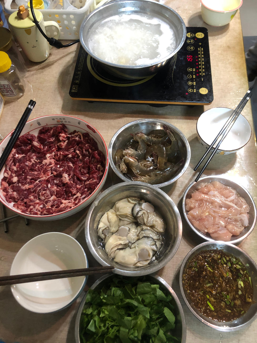 粥底火锅.简易家庭版