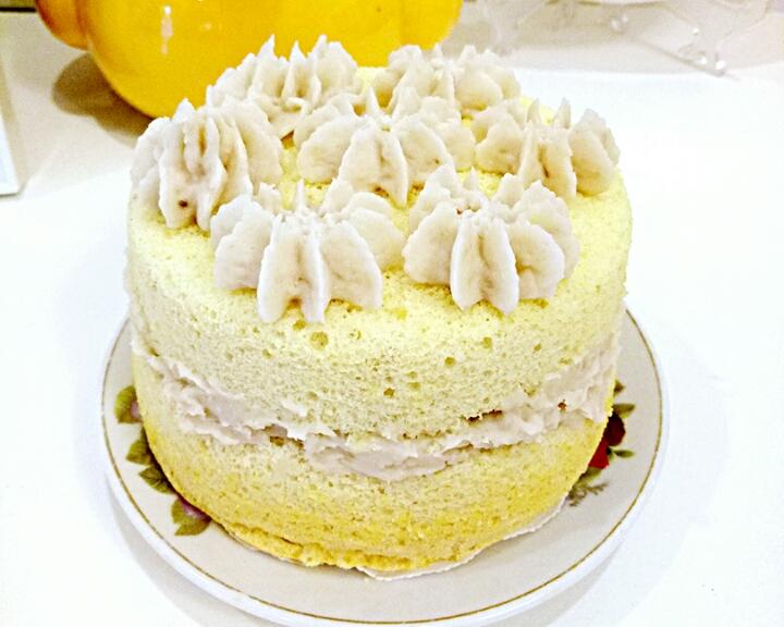 芋泥戚风蛋糕的做法