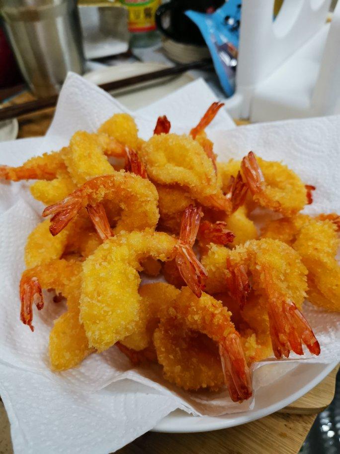 面包糠炸虾