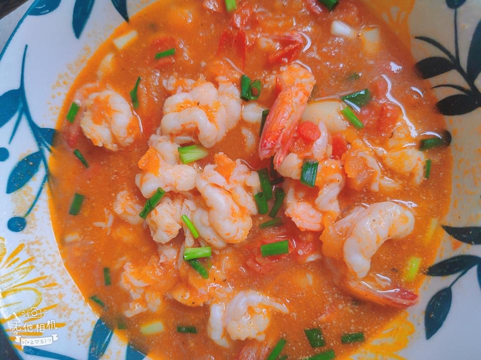 茄汁基围虾球~酸甜口的做法