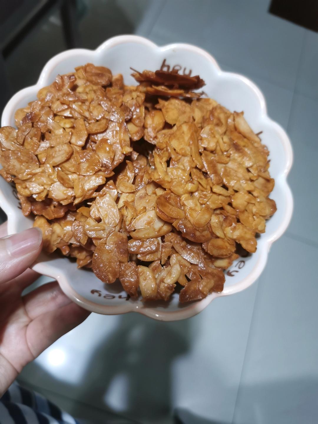 焦糖脆脆杏仁瓦片
