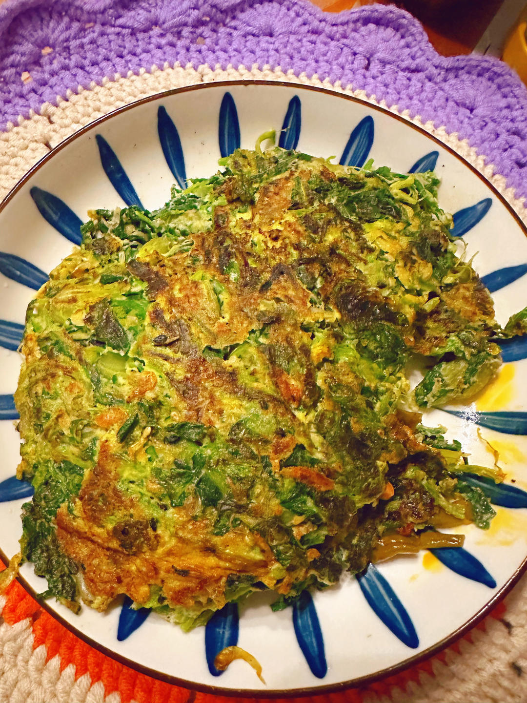 减脂餐❣️菠菜鸡蛋饼