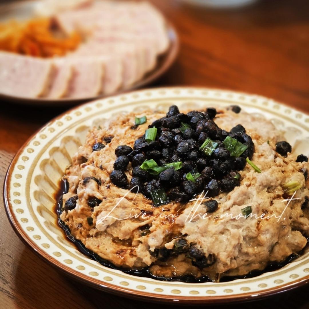 豆豉鲮鱼蒸肉饼