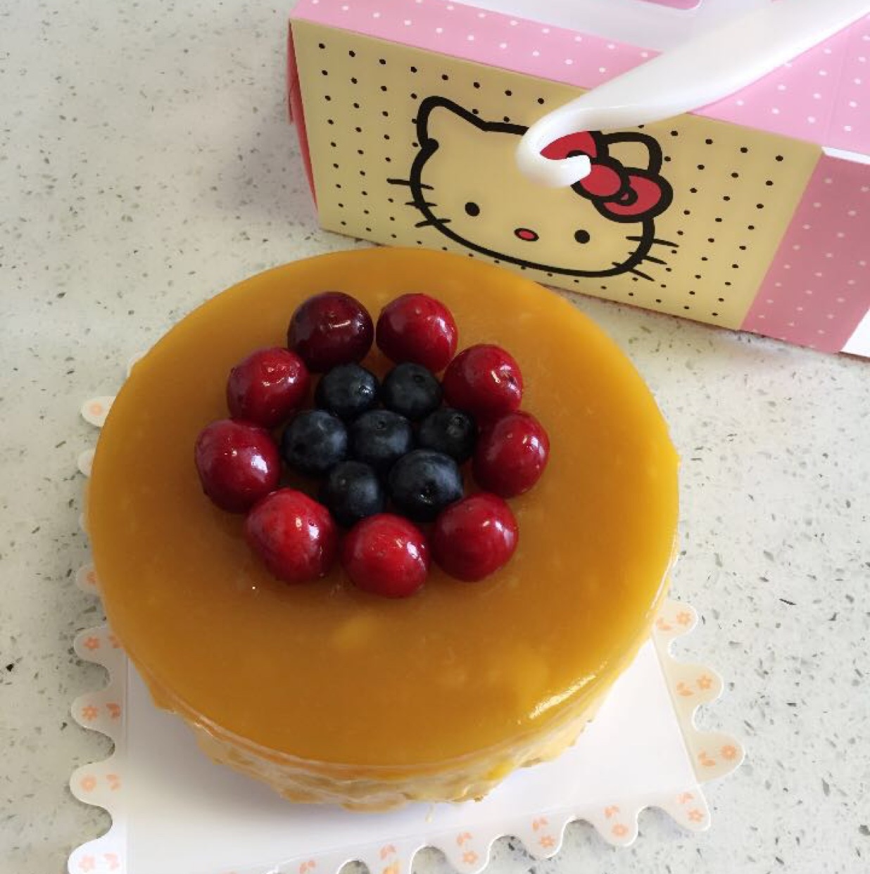 芒果冻芝士蛋糕