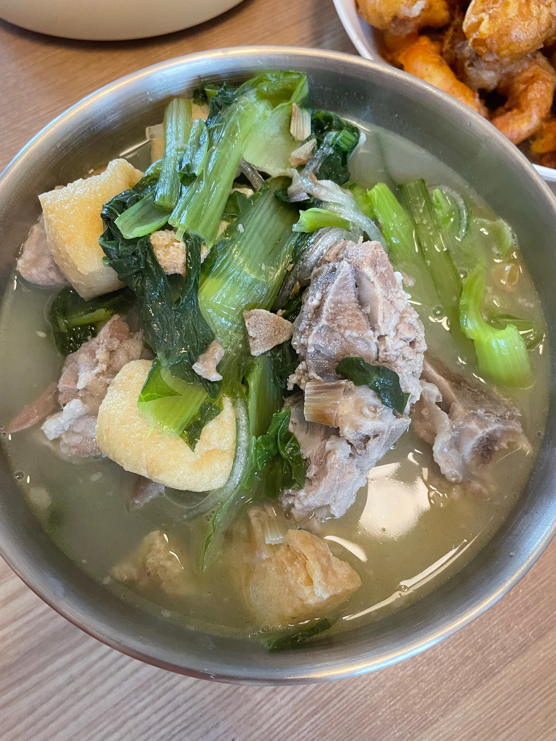 小白菜排骨汤