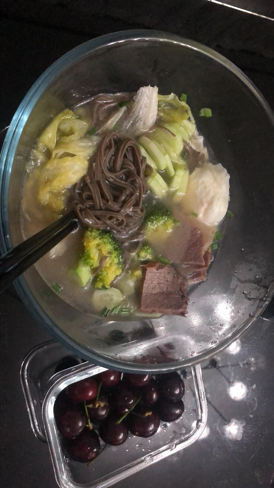 减脂餐—荞麦蔬菜汤面