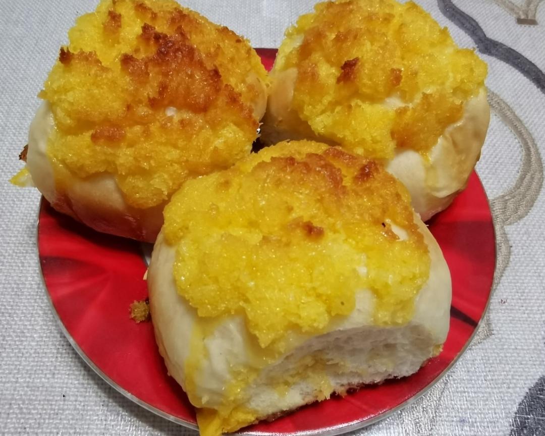 椰蓉酱小面包（烫种法）的做法