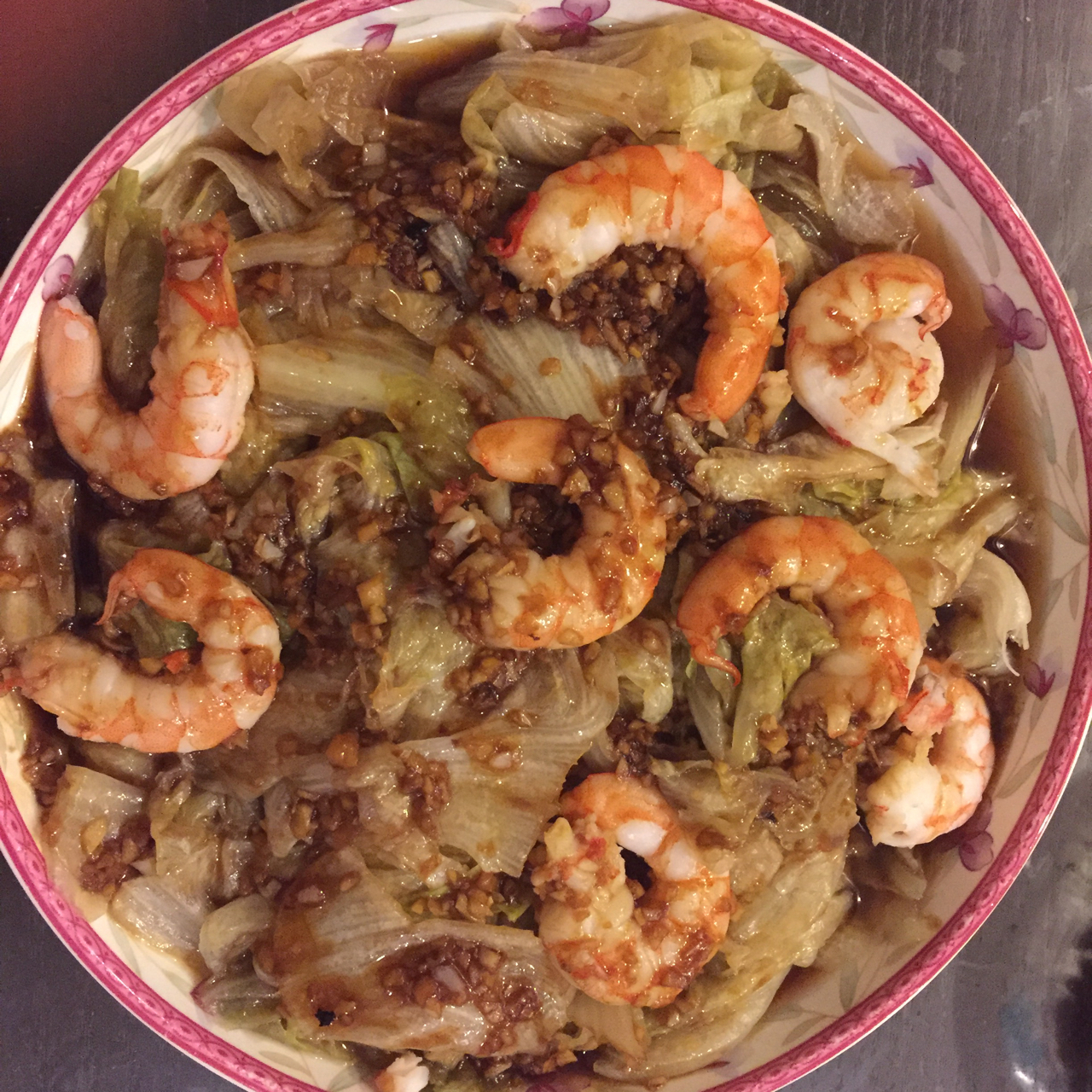 白灼西生菜