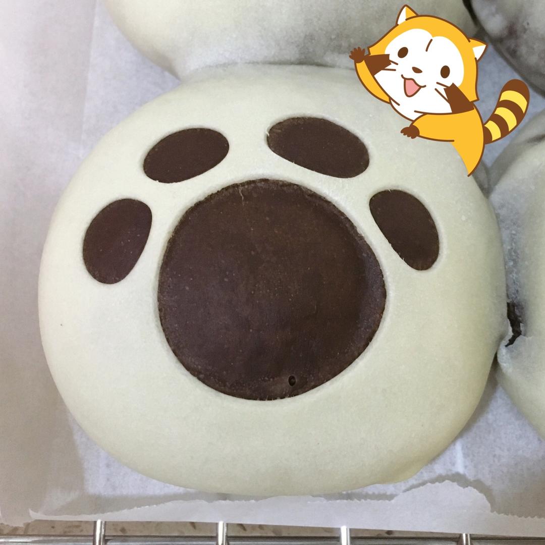 猫爪椰蓉面包——欧克皮的简单装饰