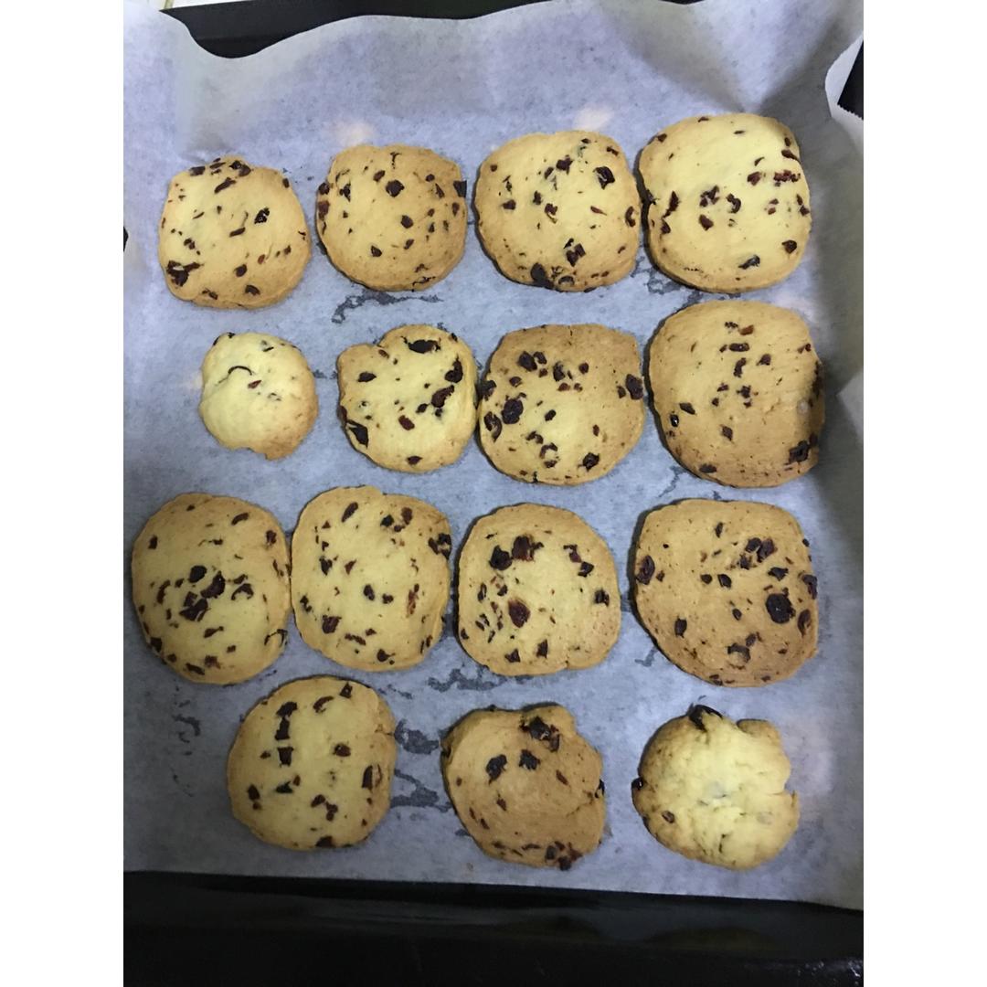 低糖少油版蔓越莓饼干