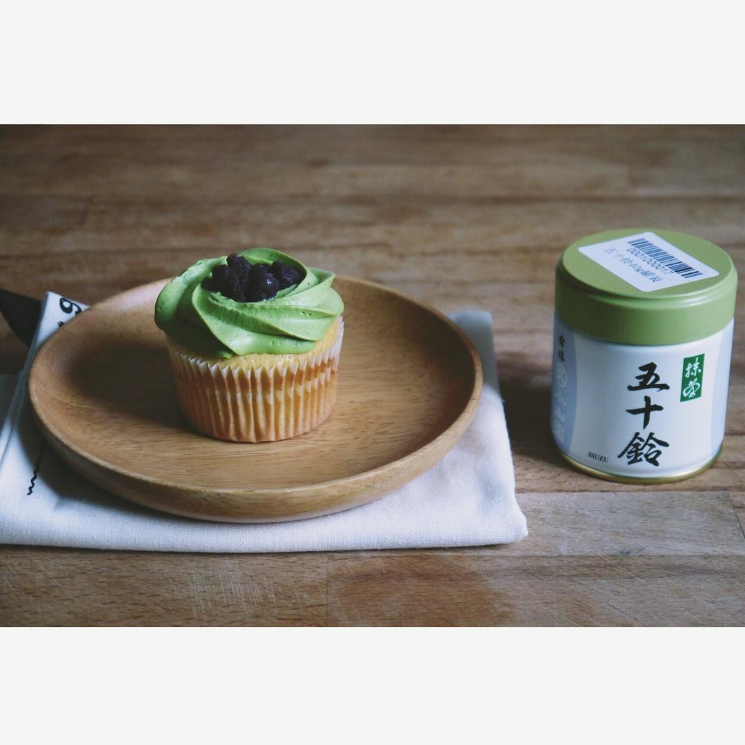 抹茶卡仕达酱cupcake