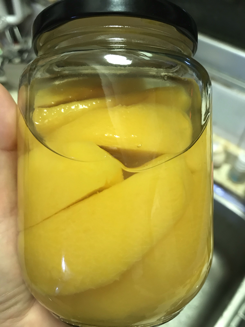 自制黄桃罐头，无添加剂