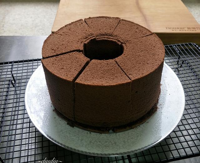 不消泡的可可巧克力戚风蛋糕的做法
