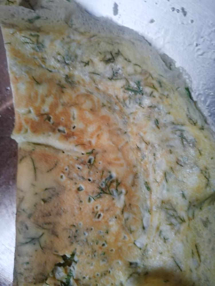 茴香鸡蛋饼