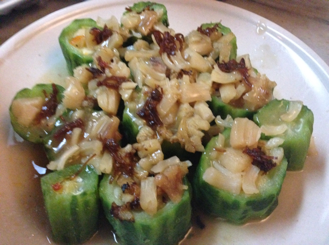 瑶柱蒜蓉蒸丝瓜