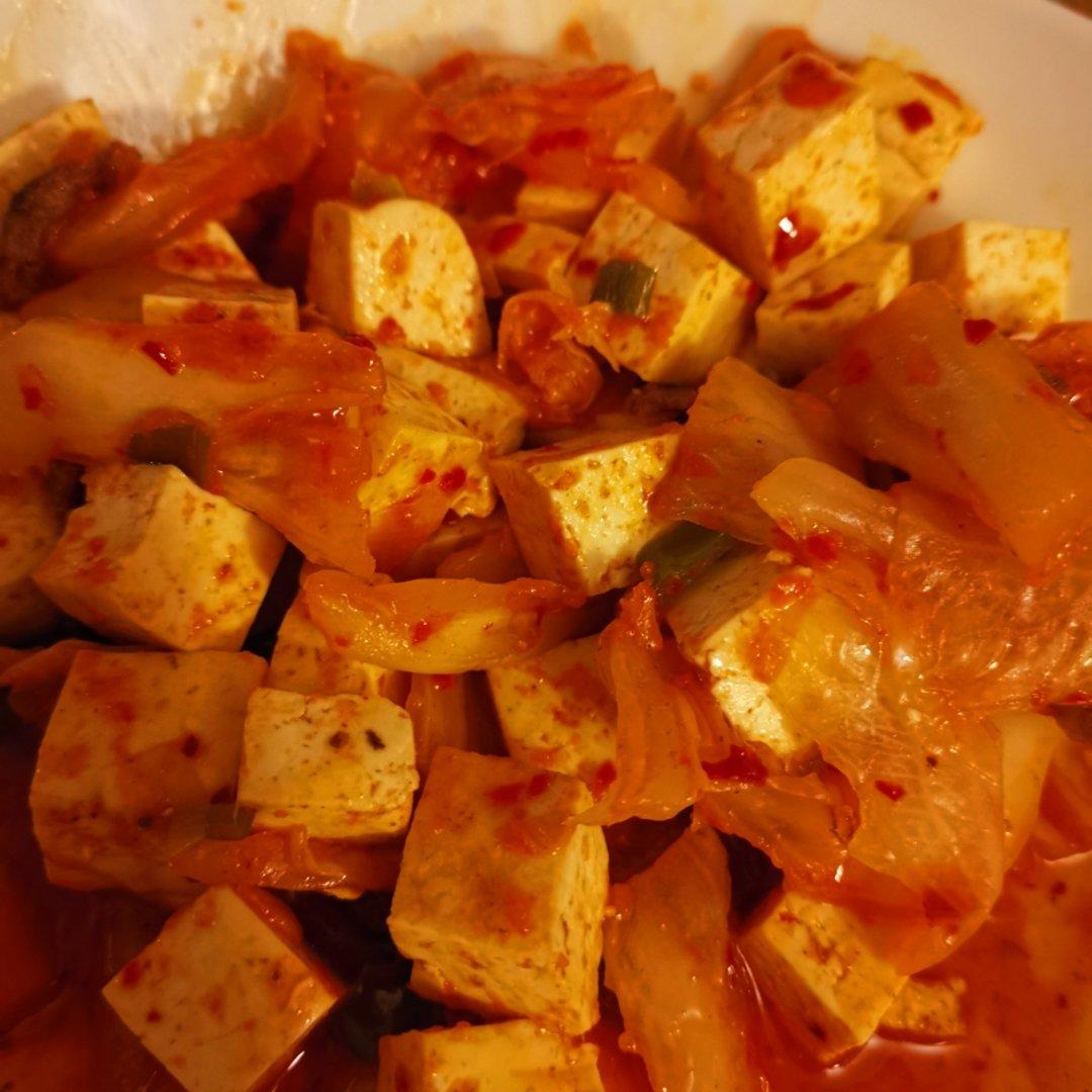 韩式辣酱肉末豆腐