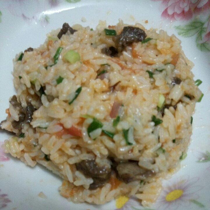 番茄牛肉烩饭