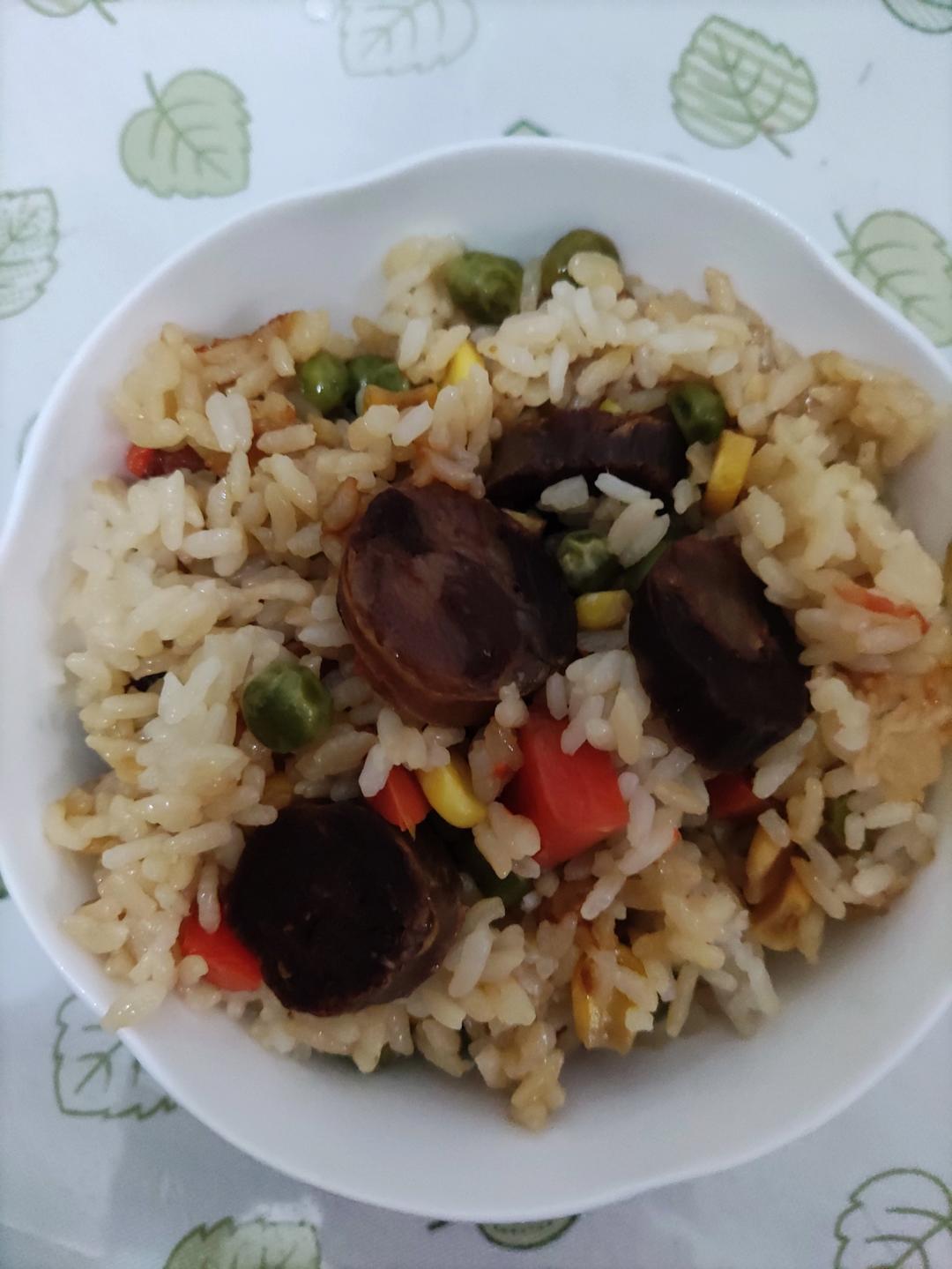腊肠焖饭