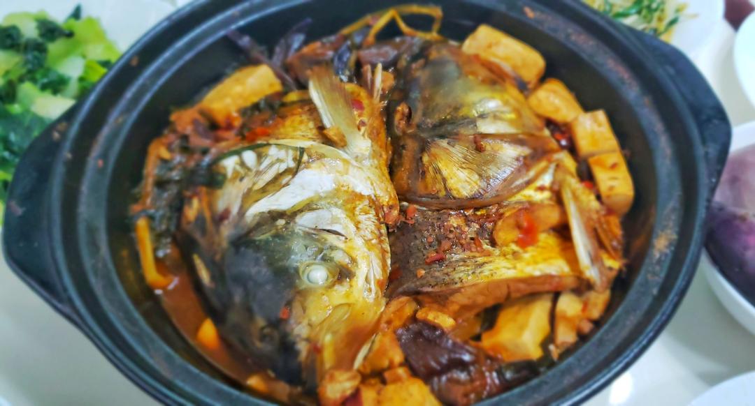 zhangyx做的张亮版砂锅鱼头煲