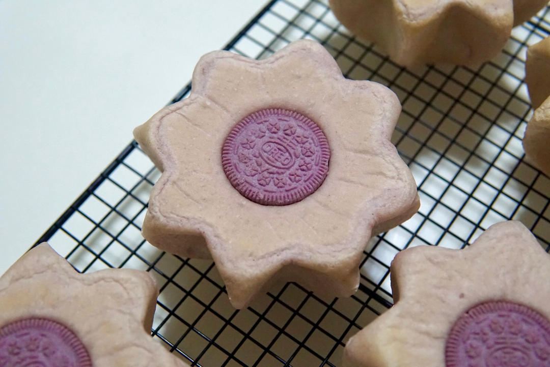 紫薯芋泥星星面包🌟这个温柔的粉紫色，让我心都化了～