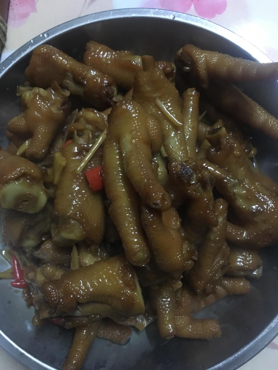 香辣烧鸡爪