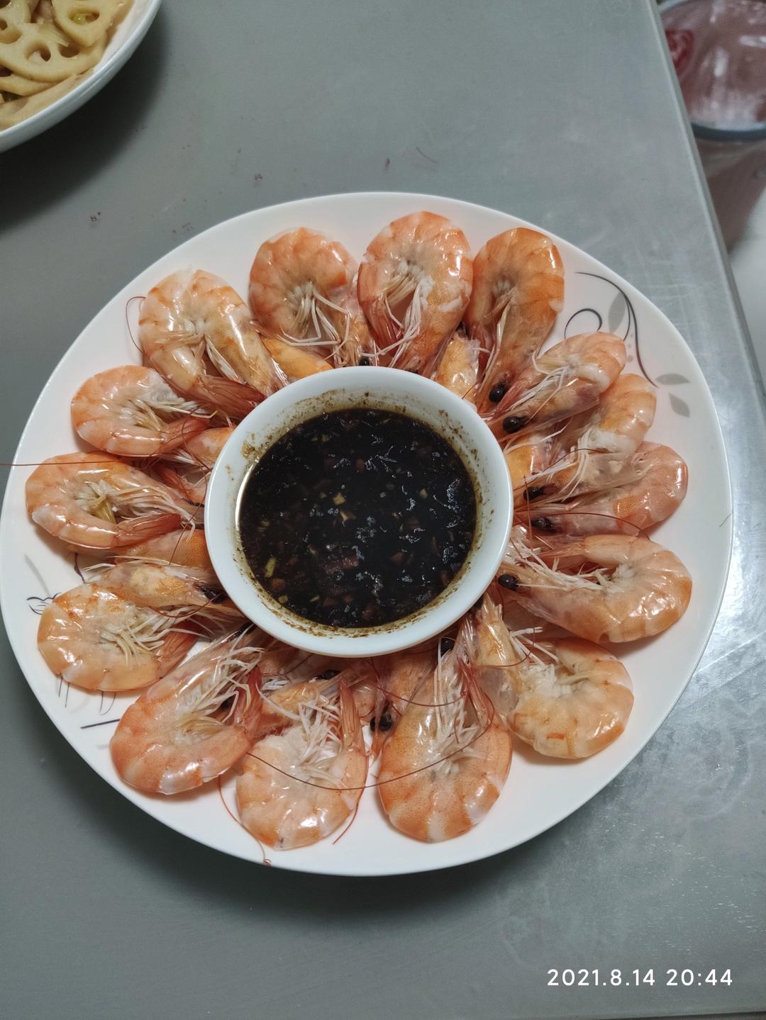 鲜美白灼大虾