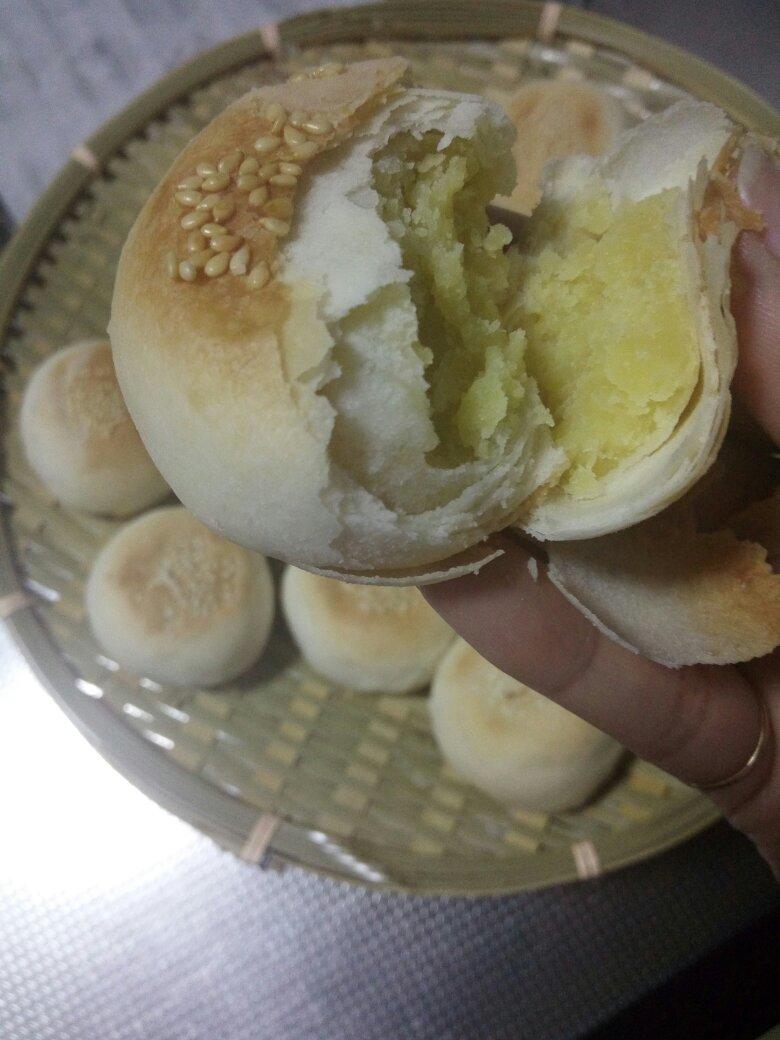 酥皮绿豆饼（简易大包酥）