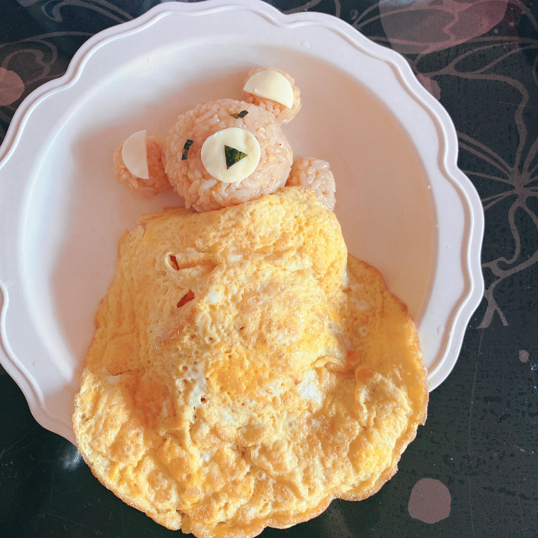 小猴猴13做的午睡的轻松熊蛋包饭