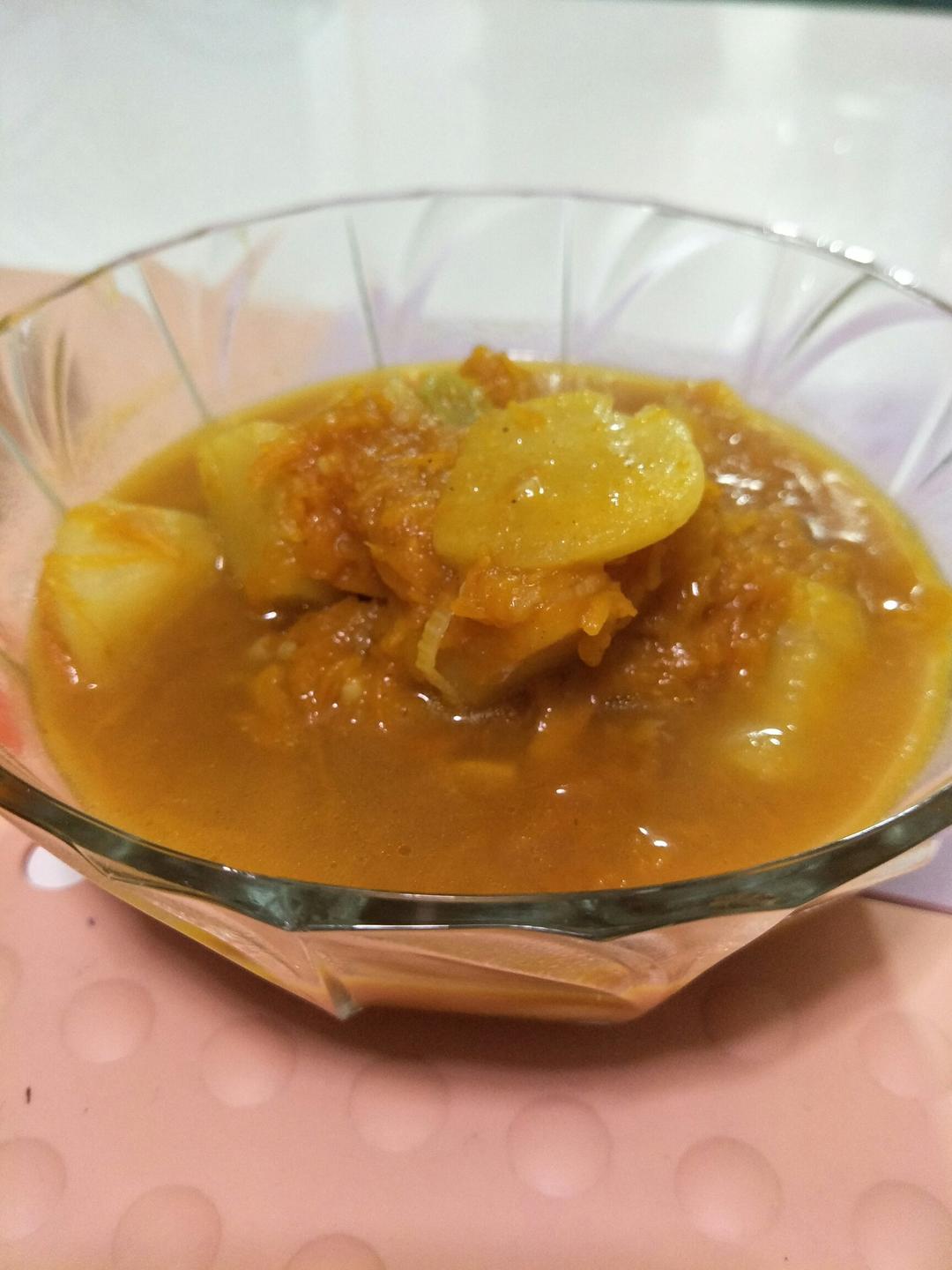 素食之南瓜炖土豆
