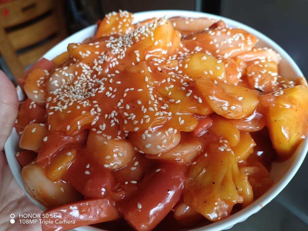 菠萝炒年糕