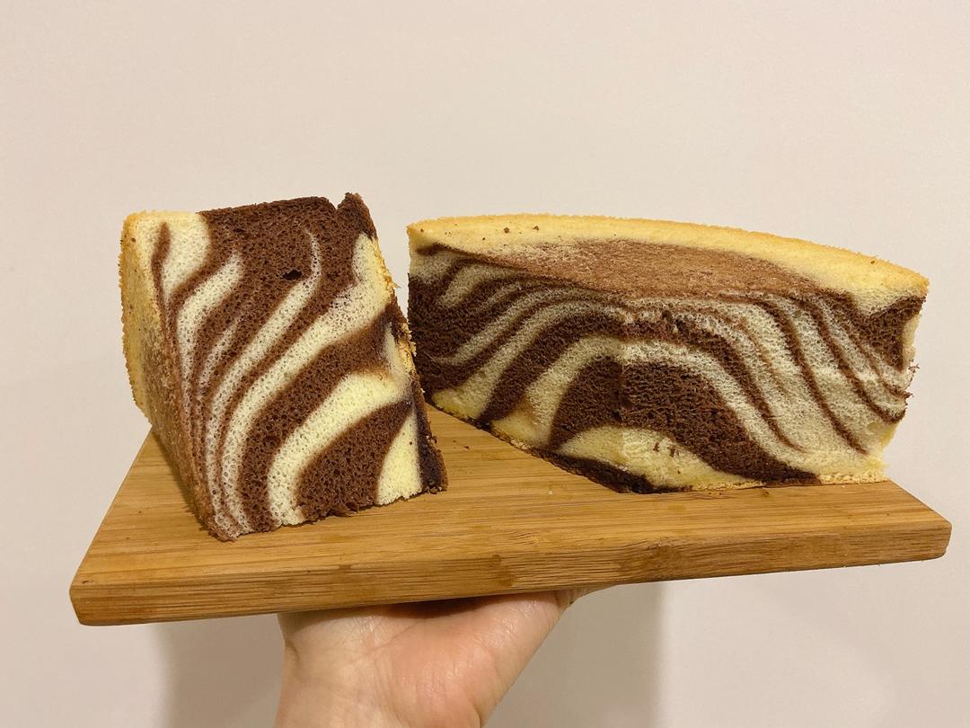 斑马纹戚风蛋糕