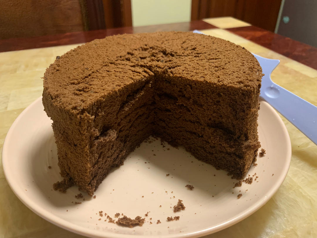 巧克力戚风蛋糕6寸(基础易成功版)