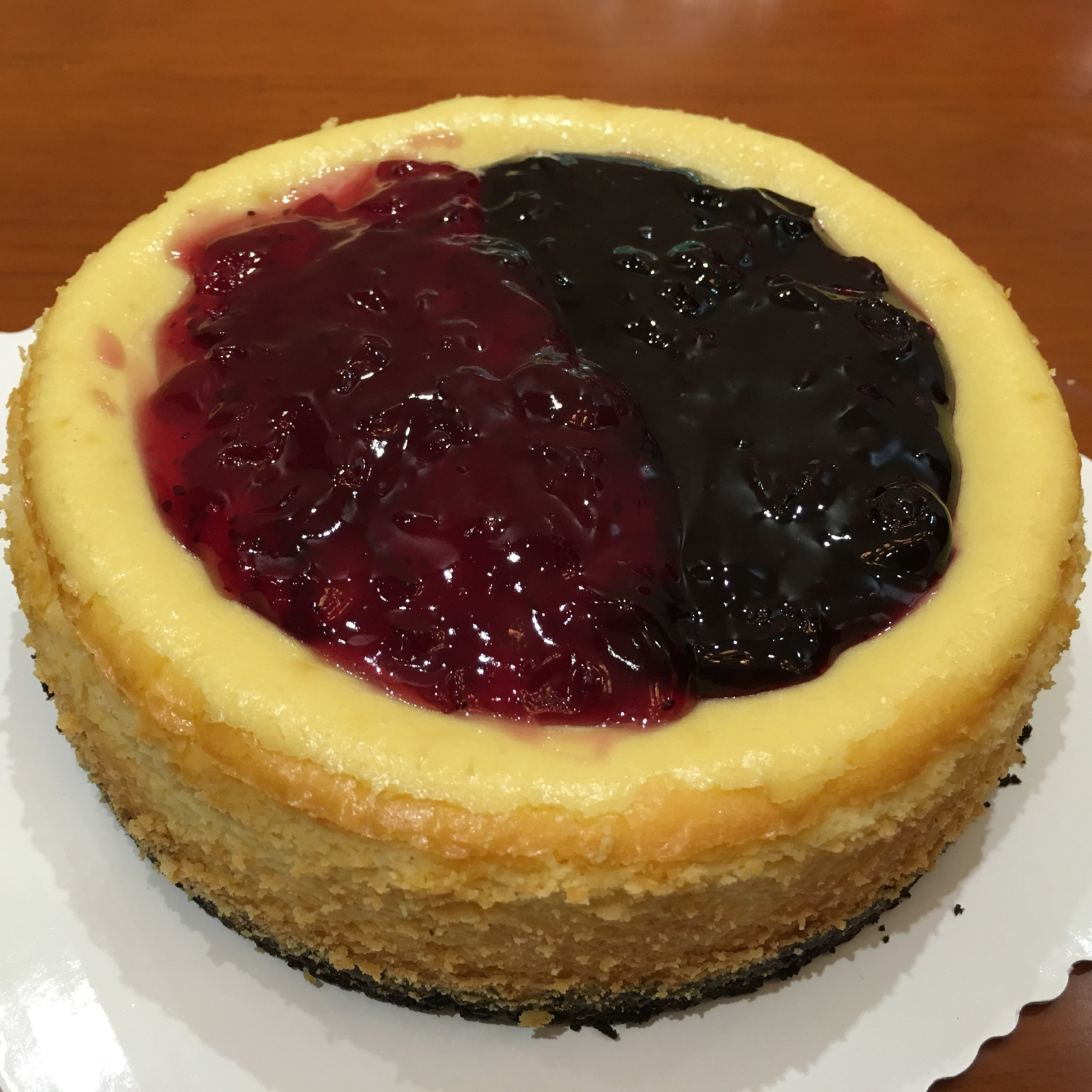 《Tinrry下午茶》教你做烤蓝莓重芝士蛋糕（6寸配方）