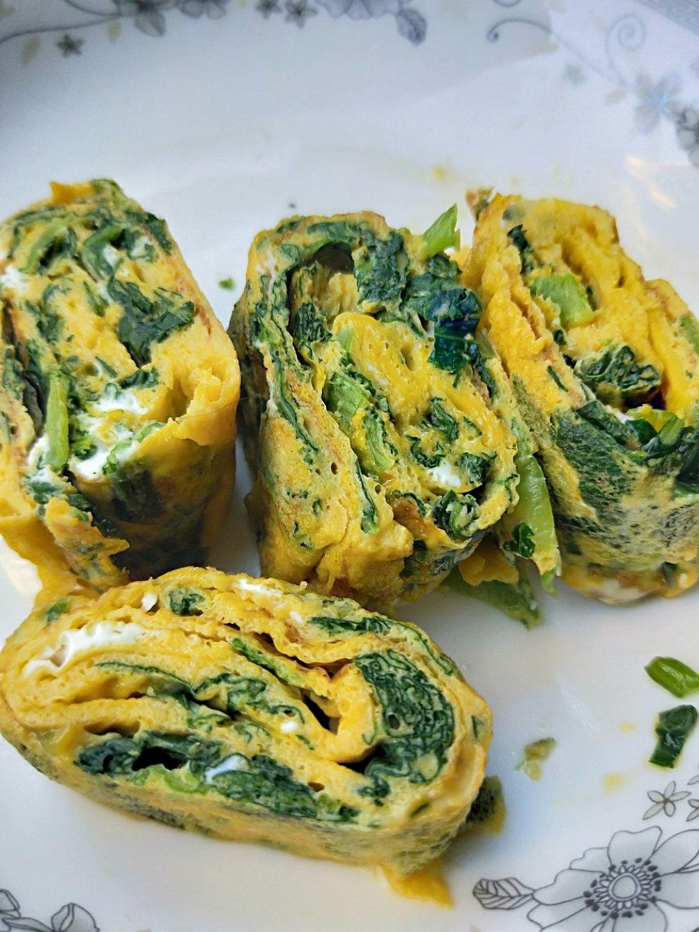 青菜鸡蛋卷（辅食）