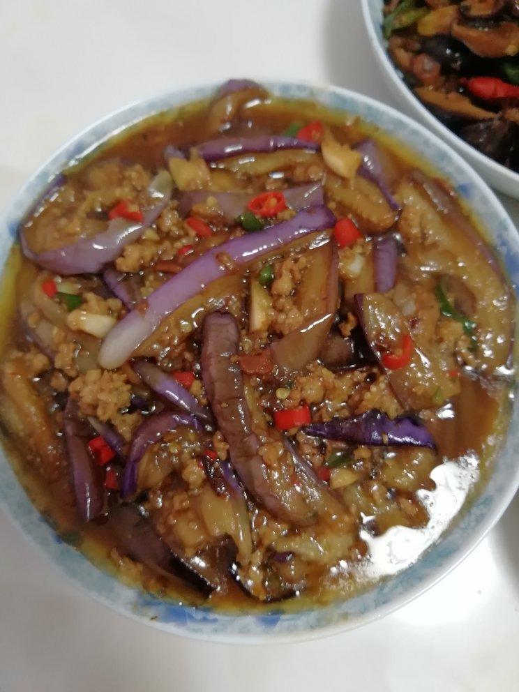 红烧肉沫茄子