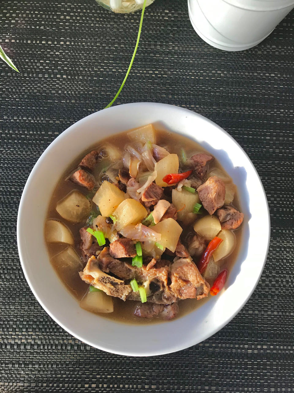 羊肉炖白萝卜