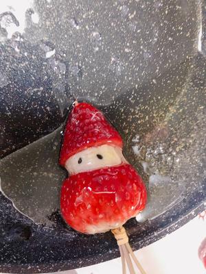 0失败！🎄圣诞节甜品｜超可爱的草莓雪人糖葫芦的做法 步骤5