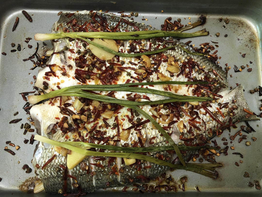 超易上手的香烤海鲈鱼
