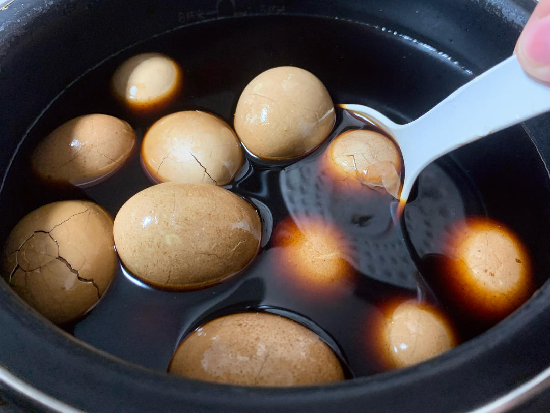 电饭煲煮五香茶叶蛋